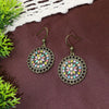 Vintage Ethnic Bohemian Drop Dangle Earrings For Women Wooden Tassel Pearl Beaded Geometric Leaf Flower Round Boho Earrings - Image 9