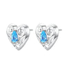 Silver Star Moon Heart Shape Earrings Jewelry Versatile Hoop Earrings For Women Jewelry Birthday Party Gifts - Image 40