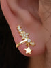 1Pc Geometry Crystal CZ Leaf Clip Earring For Women Without Piercing Punk Vintage Star Ear Cuff Wrap Adjustable Jewelry - Image 17