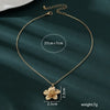 Textured Flower Pendant Necklace on Fine Chain - Image 6