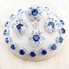 Bridal Silver Round Olive Zircon Jewelry Sets Rings Bracelets Pendant Earrings Necklace Set For Women Wedding Jewellery - Image 8