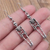 Punk Halloween Earrings for Women, Spooky Skull Skeleton Dangle Earrings for Women,Bloody Knife Drop Earring - Image 16