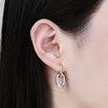 Stainless Steel Gold Color Geometric Square Hoop Earrings for Women Huggie Punk Hip-Hop Metal Round Circle Party Jewelry - Image 2