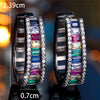 Charm Female Rainbow Zircon Stone Hoop Earrings Rose Gold Color Wedding Jewelry For Women - Image 5