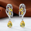 Female Blue Rainbow Stone Earring Silver Color Clip Earrings For Women Charm Crystal Zircon Wedding Jewelry - Image 5