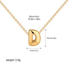Tiny Gold Color Bubble Balloon Initial Letters Charms Chocker Necklaces for Women Single Alphabet Chains Personalized Jewelry - Image 29