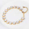 Unique Pink Cubic Zirconia Silver Gold Plated Oval CZ Tennis Link Chain Bracelet for Women Chic Daily Party Wedding - Image 8