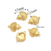 5pcs Stainless Steel Gold Plated Seashell Turtle Conch Double Hole Charms Jewelry Connector For Bracelet Necklace Making Pendant - Image 12