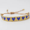 Adjustable Multicolor Heart Bead Bracelet with Woven Pattern - Image 18