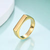 4MM cast, simple and versatile temperament small strip smooth stainless steel ring - Image 5