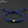 Multicolor Rope Lucky Heart Bracelets Women Men Charm Woven Handmade Bangles Braided Adjustable Buddhism Jewelry - Image 16