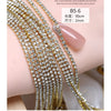 Glitter1.5mm-2mm Nail Chain Charm Claw Chain 3D Gold Silver Diamond Metal Parts Nail Pearls For Nail Chain Bulk Can Be Cut - Image 10