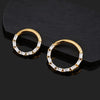 Titanium Rectangle CZ Hinged Segment Nose Ring 16G Septum Clicker Daith Hoop Cartilage Piercing Jewelry - Image 3