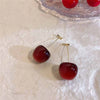 Cute Cherry Fruit Acrylic Earrings Resin Cherry Earrings For Women Kpop Jewelry Accessories - Image 5