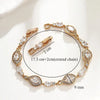 XP Jewelry (20 cm x 10 mm) Zircon Double Heart Knot Bracelet For Women Jewelry Gold Plated Eco Friendly - Image 16