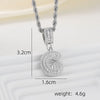 A-Z Silver Color Zircon Letter Initial Necklace Crystal Letter Necklace for Party Birthday Jewelry Gift - Image 23