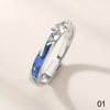 Van Gogh Starry Sky Meteor Shower Sun Moon Adjustable Open Women Men Lover Carving Rings Band Romantic Couple Jewelry - Image 8