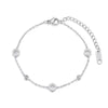 Roman Numerals Cubic Zircon Charm Bracelet for Women Men Stainless Steel Jewelry Gifts - Image 3