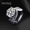 Silver Round Cut Ring For Women Twisted Split Shank Wedding Engagement Jewelry Gift For Her - Image 3