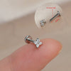 1Piece 16G Titanium Steel CZ Leaf Bee Piercing Lip Labre Studs Tragus Helix Cartilage Couch Lobe Earrings Body Jewelry For Women - Image 29