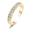 Simple Alloy Crystal Foot Ring Adjustable Opening Toe Ring for Women Girl Summer Beach Vacation Jewelry Finger Ring - Image 5