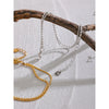 Double-Layer Stainless Steel Chain Bracelet in Gold-Tone or Silver-Tone - Image 6