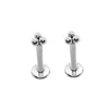 2PC Stainless Steel Flat Studs Lip Stud Earrings for Women Men Jewelry Ear Cuffs Flat Piercing Earring for Teens 16G - Image 10