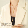 Personalized Snake Chain Adjustable Y Necklace Clavicle Pendant Stainless Steel Necklace Women's Holiday Gift - Image 2