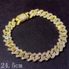 Hip Hop Iced Out Prong Cuban Link Chain Anklet For Women Gold Silver Color Prong Rhombus Cuban Anklets Bracelet Jewelry - Image 9