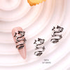 Tszs 10pcs/lot 3D Alloy Silver Gold Chinese Dragon Nail Decorations Year Chinese Dragon Nail Art Charms - Image 10