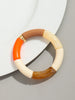 Chunky Acrylic Tube Bead Bangle with Multicolor Options - Image 11