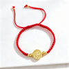Selling St. Benedict Red Black Rope Braided Bracelet Gold Plated Protection Religious Jewelry for Men Women Party Gift - Image 2