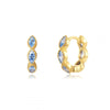 2pcs Horse Eye Zircon Round Circle Piercing Earrings for Women Gold Color Stainless Steel Huggie Hoop Earrings Statement Jewelry - Image 9