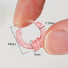 10Pcs Colorful Resin Hoop Earrings Cute Tiny Earrings For Women Girls Simple Versatile Ear Buckle Jewelry Accessories Gifts - Image 6