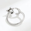 Rose Flower Rotating Ring For Women Spinner Fidgets Heart Charm Adjustable Open Rings Star Moon - Image 6