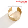 Punk Hiphop Wide Smooth Open Bangles Bracelet For Women Men Statement Alloy Bangle Jewelry Accessories Manchette - Image 5