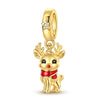 Silver Charm Pendant Christmas Stocking Cat Gingerbread Man Reindeer Bead Fit Bracelet Bangle Woman Jewelry - Image 9