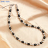 Mhs.sun 4/6/8/10MM Pearl Stainless Steel Bead Necklaces Classic Gold Plated For Women Men Daily Party Jewelry Gifts - Image 24