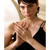 Freshwater Pearls Gold Color Stainless Steel Thin Index Finger Ring for Women Pvd Plated Charm Jewelry - Image 2