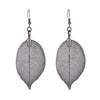 Tree Leaf Shape Dangle Earrings for Women Alloy Hollow Bright Dangle Hook Earrings Wedding Jewelry Gift - Image 9