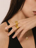 Rings For Women Stainless Steel Adjustable Gold Plated Punk Open Ring Jewelry Accessories Couples Gifts - Image 5