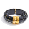 Exclusive Multi-Color Acrylic Resin Wide Statement Bracelet Bangle Stainless Steel Autumn Winter Sweater Wrist Jewelry - Image 17