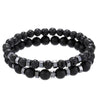 Two-Piece Beaded Bracelet Set in Black or White - Image 7