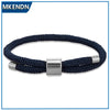Minimalist Stainless Steel Bracelet Men Women Handmade Adjustable Size Rope Couple Bracelets Summer Beach Jewelry Gift - Image 2