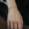 Elegant Five-pointed Star Pendant Link Chain Ring Bracelets for Women Paved Cubic Zircon Gold Platinum Color Jewelry - Image 6