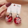 Christmas Snowflake Star Ball Shaped Bulb Earrings Hook For Women Ear Dangle Drop Xmas Party Jewelry Gift - Image 1
