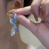 Korean Arrival Metal Fresh Lovely Sweet Grey Leaf Stud Earrings for Women Jewelry Gifts - Image 14