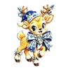 Christmas Enamel Brooch Vintage Blue White Porcelain Style Santa Snowman Cat Reindeer Lapel Pin Xmas Festive Badge CoatSweater - Image 21
