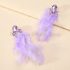 Charm Elegant Cute Feather Tassel Long Dangle Earrings For Women Design Fairy Holiday Wedding Party Jewelry Accessories - Image 7