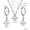 Circular Shell Jewelry Set Pendants Necklace Earring Sets Sun Cross Stainless Steel Set For Women Wedding Party - Image 29
